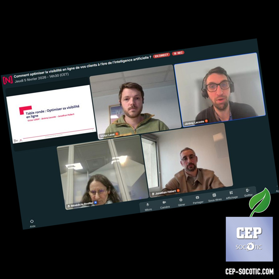 Image Table sur l'IA organisée par France Num | Actu SOCOTIC web & digital