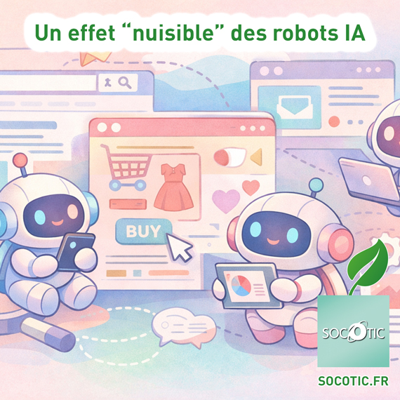  Illustration sur les visites de sites web provenant des robots IA | Actualité Socotic Web & Digital
