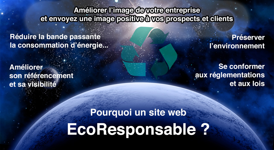 Pourquoi un site Web EcoResponsable ? C est bon pour la planete les economies d energie et le referencement